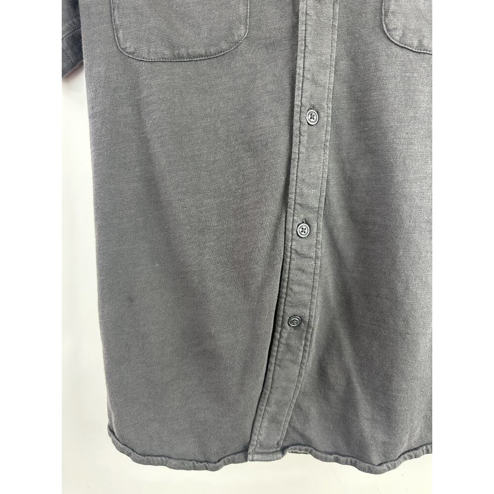 Faherty Short-Sleeve Sunwashed Knit Shirt Pocket Polo Button Front Cotton Medium - Picture 3 of 15
